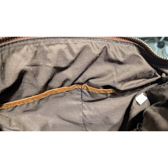 Vilenca Holland Woven Leather Crossbody Purse Bag Brown Cognac Handbag - Picture 6 of 6